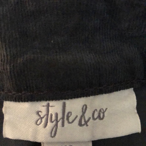 Style & Company Women’s Gray Corduroy Pants - Picture 6 of 7